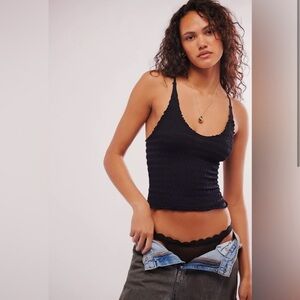 🆕FP Intimates Puckered Textured Tank Top with Voop Neckline